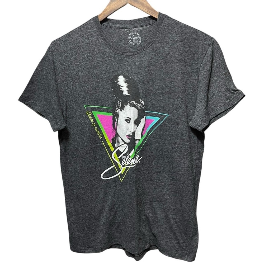 Selena Tejano R&B hip hop singer short sleeve band tour concert graphic t-shirt